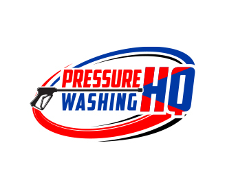 Pressure Washing HQ logo design by MarkindDesign