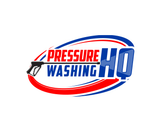 Pressure Washing HQ logo design by MarkindDesign