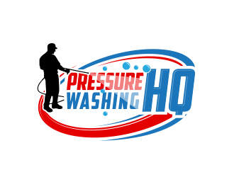 Pressure Washing HQ logo design by MarkindDesign