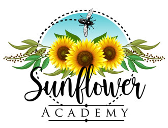 Sunflower Academy logo design by DreamLogoDesign