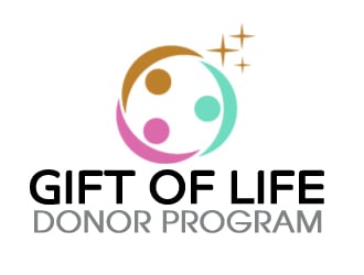 Logo:   We Rise… For every loss, For every life, To every challenge |  We are Gift of Life…We Rise      Company Name: Gift of Life Donor Program logo design by AamirKhan