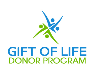 Logo:   We Rise… For every loss, For every life, To every challenge |  We are Gift of Life…We Rise      Company Name: Gift of Life Donor Program logo design by AamirKhan