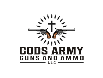 Gods Army Guns and Ammo LLC logo design by veter