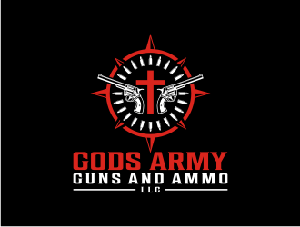 Gods Army Guns and Ammo LLC logo design by veter