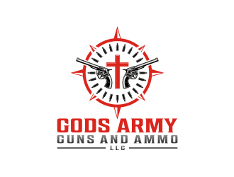 Gods Army Guns and Ammo LLC logo design by veter