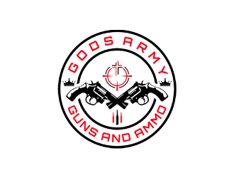 Gods Army Guns and Ammo LLC logo design by jancok