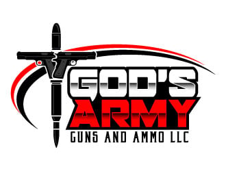 Gods Army Guns and Ammo LLC logo design by daywalker