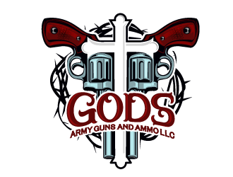 Gods Army Guns and Ammo LLC logo design by Suvendu