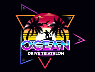 Ocean Drive Triathlon logo design by Suvendu