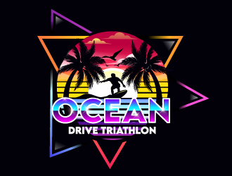 Ocean Drive Triathlon logo design by Suvendu