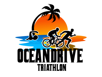 Ocean Drive Triathlon logo design by Suvendu