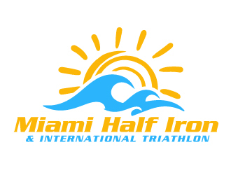 Miami Half Iron & International Triathlon logo design by AamirKhan