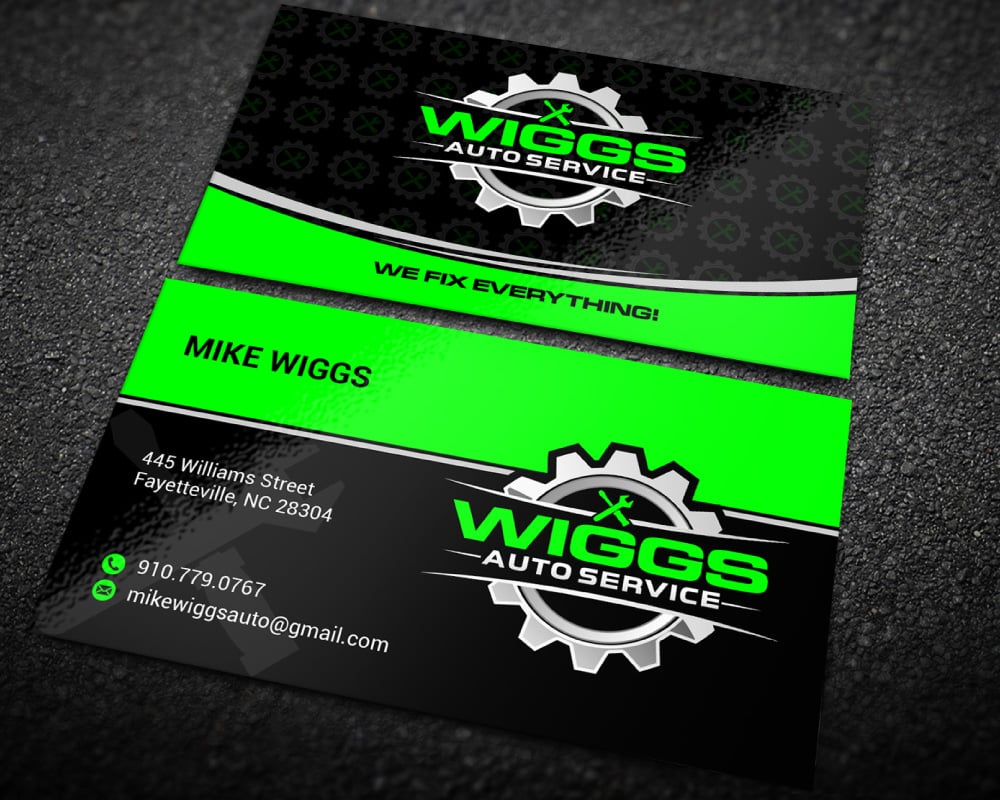 Mike Wiggs Auto & Fleet Service logo design by Boomstudioz