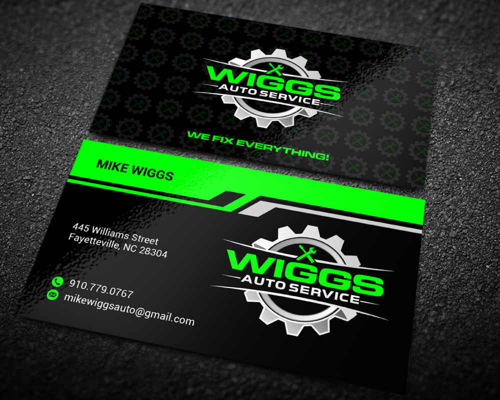 Mike Wiggs Auto & Fleet Service logo design by Boomstudioz