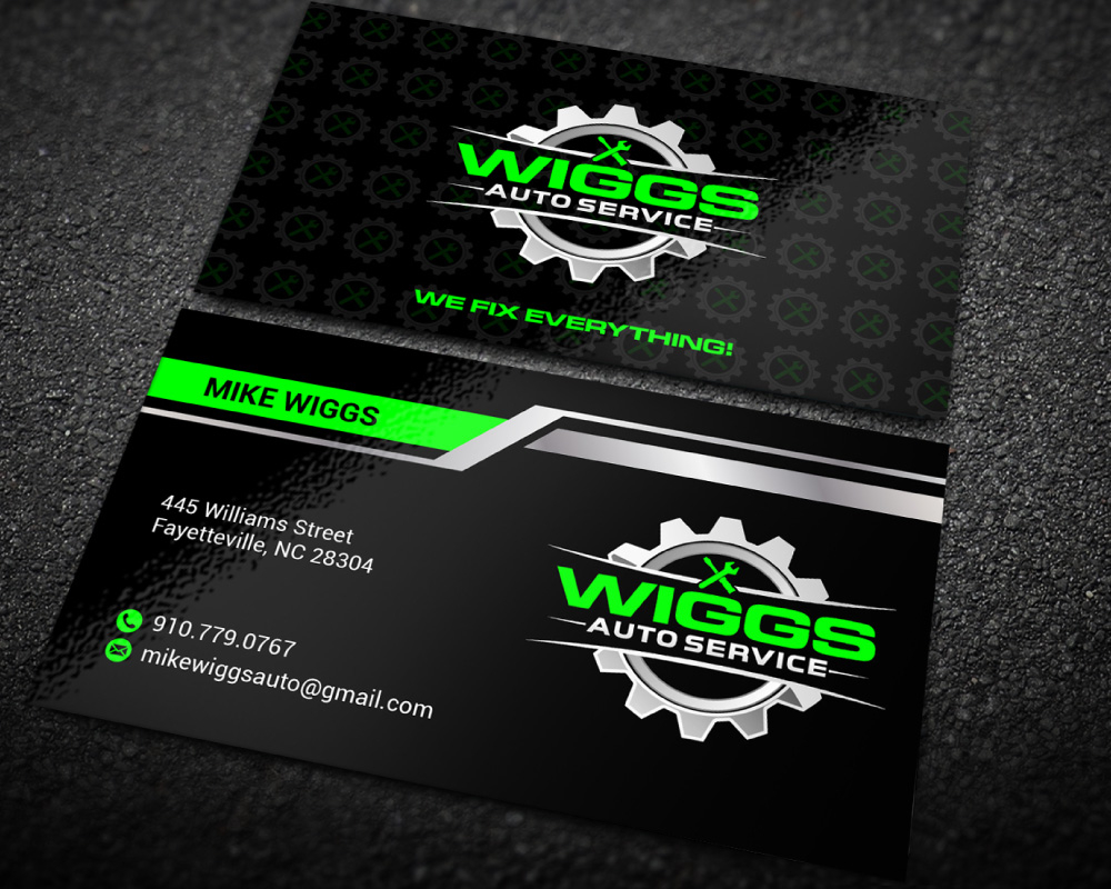 Mike Wiggs Auto & Fleet Service logo design by Boomstudioz