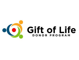 Logo:   We Rise… For every loss, For every life, To every challenge |  We are Gift of Life…We Rise      Company Name: Gift of Life Donor Program logo design by AamirKhan