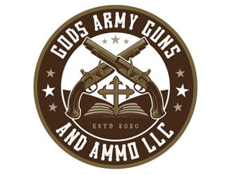 Gods Army Guns and Ammo LLC logo design by DreamLogoDesign