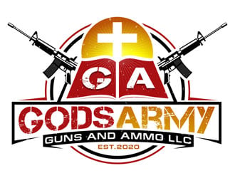 Gods Army Guns and Ammo LLC logo design by DreamLogoDesign