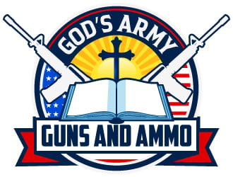 Gods Army Guns and Ammo LLC logo design by LucidSketch