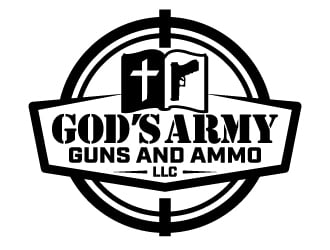 Gods Army Guns and Ammo LLC logo design by jaize