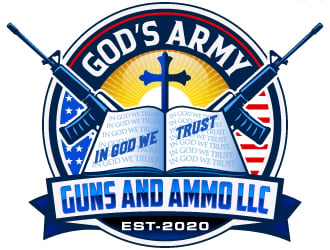 Gods Army Guns and Ammo LLC logo design by LucidSketch