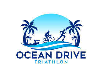 Ocean Drive Triathlon logo design by done