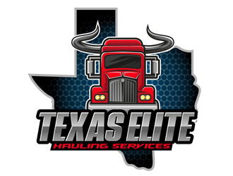 Texas Elite Hauling Services logo design by DreamLogoDesign