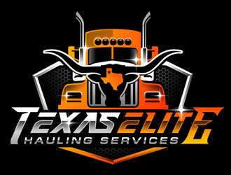 Texas Elite Hauling Services logo design by DreamLogoDesign