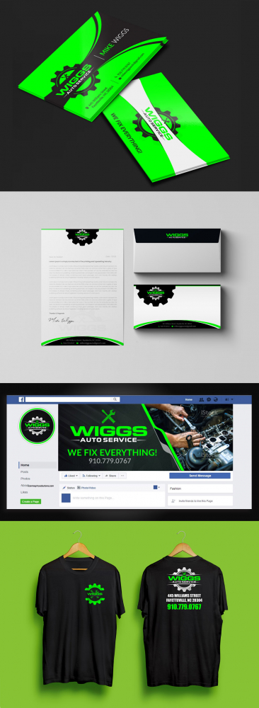 Mike Wiggs Auto & Fleet Service logo design by DreamLogoDesign