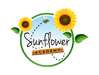 Sunflower Academy logo design by MarkindDesign