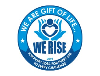 Logo:   We Rise… For every loss, For every life, To every challenge |  We are Gift of Life…We Rise      Company Name: Gift of Life Donor Program logo design by MarkindDesign