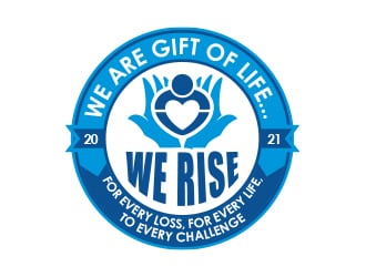 Logo:   We Rise… For every loss, For every life, To every challenge |  We are Gift of Life…We Rise      Company Name: Gift of Life Donor Program logo design by MarkindDesign