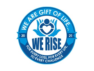 Logo:   We Rise… For every loss, For every life, To every challenge |  We are Gift of Life…We Rise      Company Name: Gift of Life Donor Program logo design by MarkindDesign