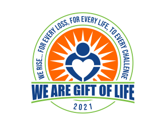 Logo:   We Rise… For every loss, For every life, To every challenge |  We are Gift of Life…We Rise      Company Name: Gift of Life Donor Program logo design by cintoko