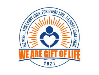 Logo:   We Rise… For every loss, For every life, To every challenge |  We are Gift of Life…We Rise      Company Name: Gift of Life Donor Program logo design by cintoko