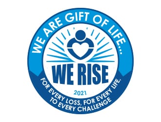 Logo:   We Rise… For every loss, For every life, To every challenge |  We are Gift of Life…We Rise      Company Name: Gift of Life Donor Program logo design by MarkindDesign