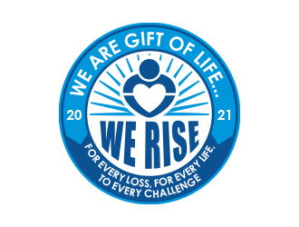 Logo:   We Rise… For every loss, For every life, To every challenge |  We are Gift of Life…We Rise      Company Name: Gift of Life Donor Program logo design by MarkindDesign