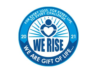 Logo:   We Rise… For every loss, For every life, To every challenge |  We are Gift of Life…We Rise      Company Name: Gift of Life Donor Program logo design by MarkindDesign