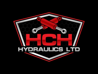 HCH HYDRAULICS LTD logo design by rizuki