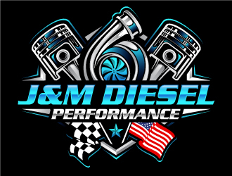 J&M Diesel Performance logo design by Suvendu