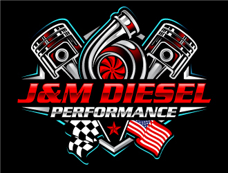 J&M Diesel Performance logo design by Suvendu