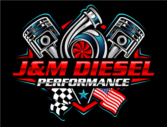 J&M Diesel Performance logo design by Suvendu