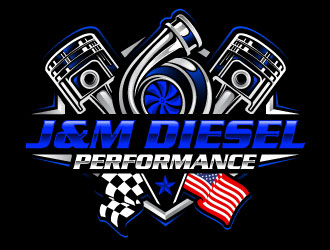 J&M Diesel Performance logo design by Suvendu