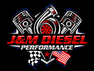 J&M Diesel Performance logo design by Suvendu