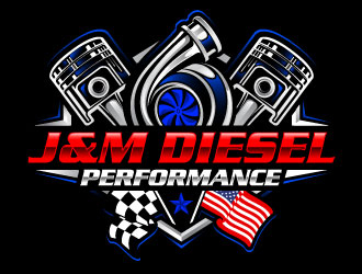 J&M Diesel Performance logo design by Suvendu