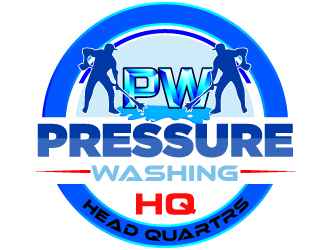 Pressure Washing HQ logo design by Suvendu