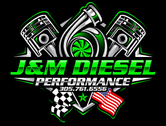 J&M Diesel Performance logo design by Suvendu