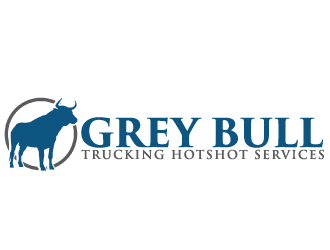 Grey Bull Trucking  Hotshot Services logo design by AamirKhan