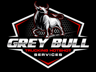 Grey Bull Trucking  Hotshot Services logo design by Suvendu