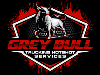 Grey Bull Trucking  Hotshot Services logo design by Suvendu